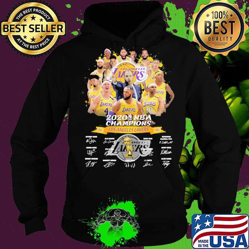 Los angeles lakers 2020 nba finals champions signatures s Hoodie Los angeles lakers 2020 nba finals champions signatures s Hoodie