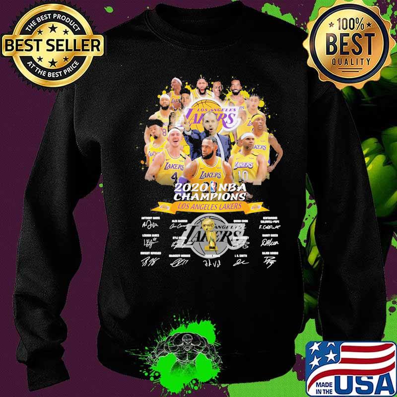 Los angeles lakers 2020 nba finals champions signatures s Sweater Los angeles lakers 2020 nba finals champions signatures s Sweater