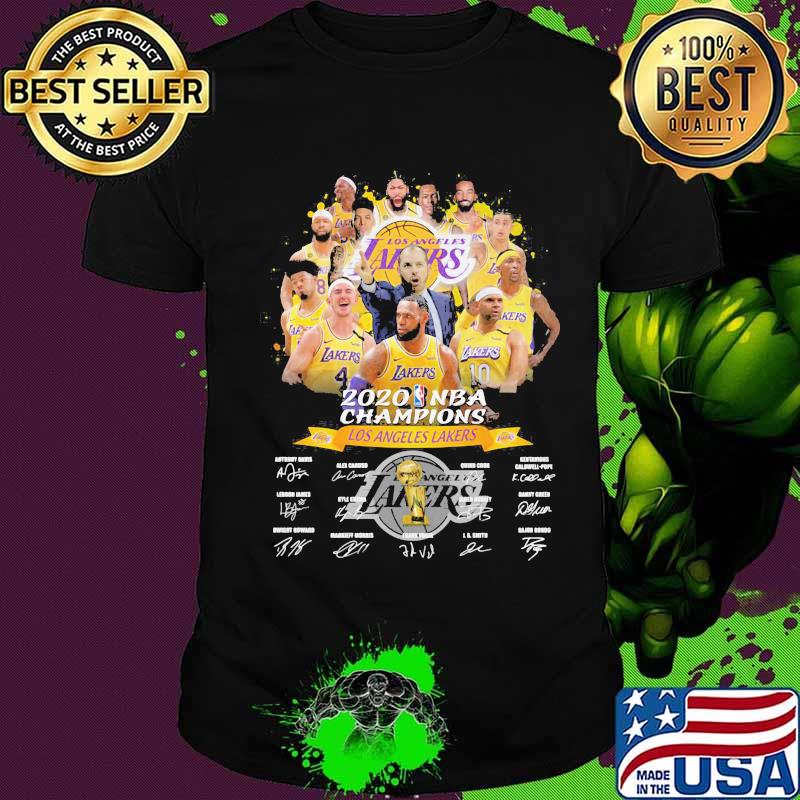 Los angeles lakers 2020 nba finals champions signatures shirt