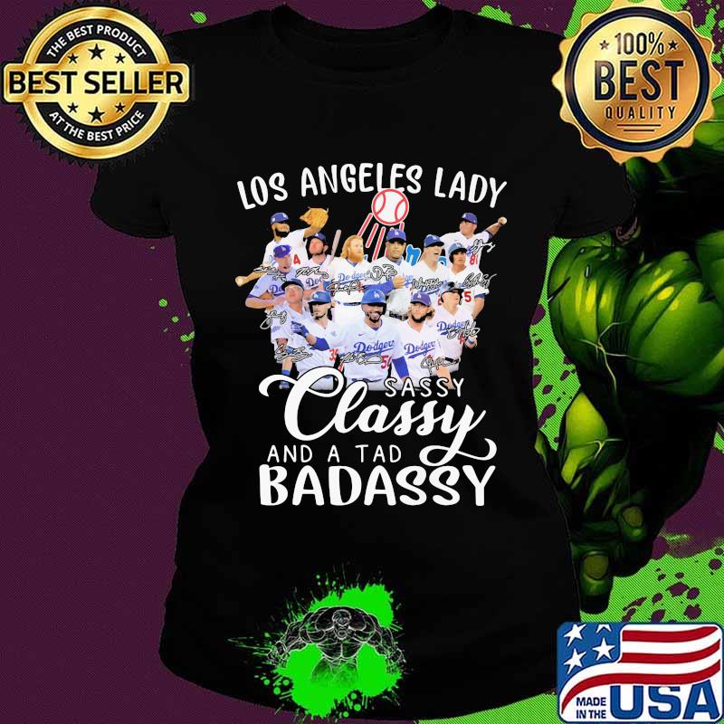 Los angeles lakers lady sassy classy and a tad badassy s Ladies tee Los angeles lakers lady sassy classy and a tad badassy s Ladies tee