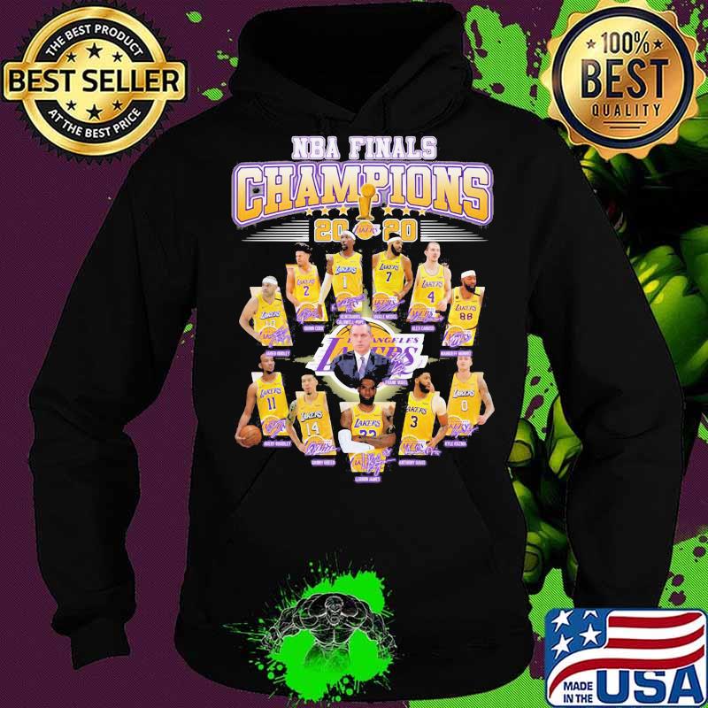 Los angeles lakers nba finals champions 2020 signatures s Hoodie Los angeles lakers nba finals champions 2020 signatures s Hoodie
