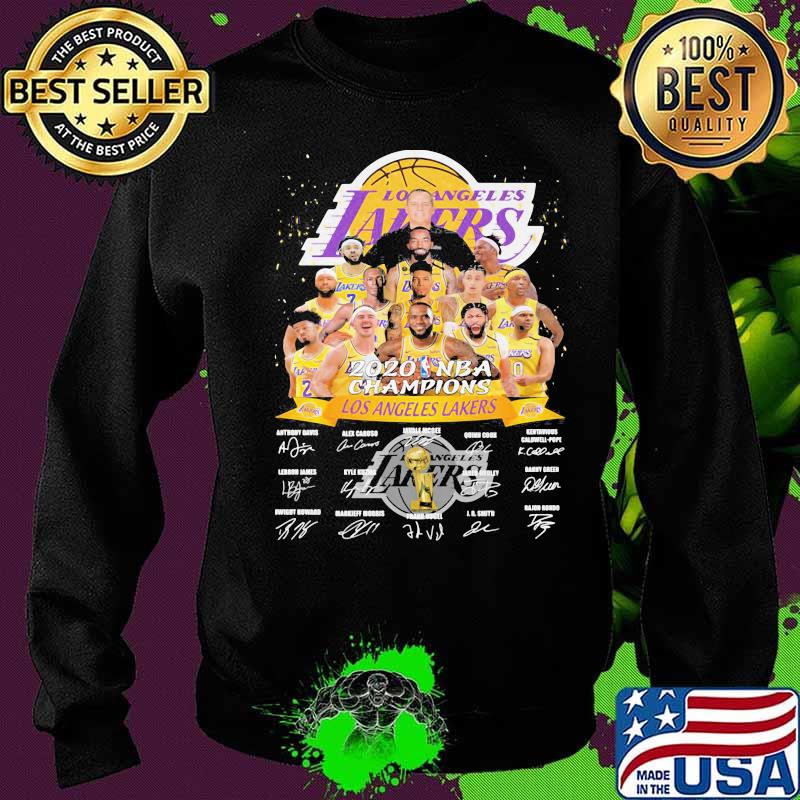 Los angeles lakers nba finals champions 2020 signatures s Sweater Los angeles lakers nba finals champions 2020 signatures s Sweater