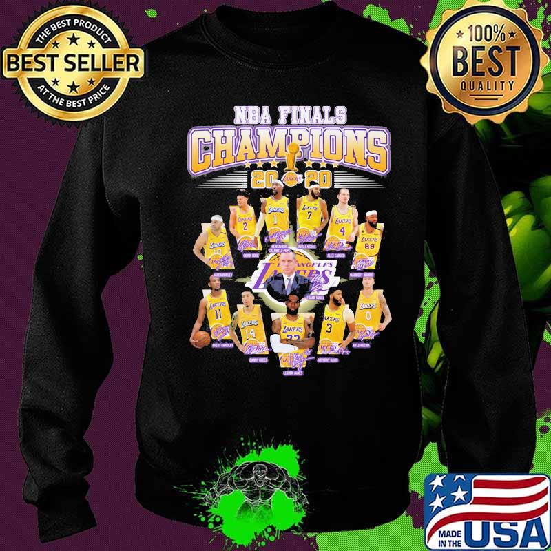 Los angeles lakers nba finals champions 2020 signatures s Sweater Los angeles lakers nba finals champions 2020 signatures s Sweater