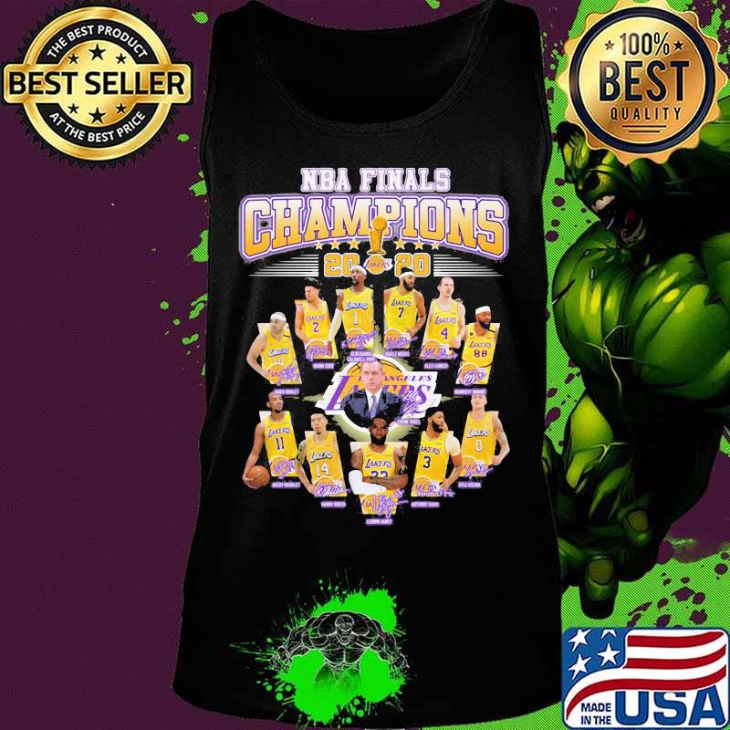 Los angeles lakers nba finals champions 2020 signatures s Tank top Los angeles lakers nba finals champions 2020 signatures s Tank top