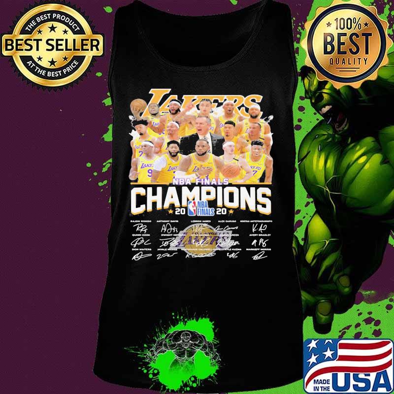 Los angeles lakers nba finals champions 2020 signatures stars s Tank top Los angeles lakers nba finals champions 2020 signatures stars s Tank top