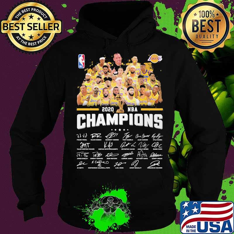 Los angeles lakers nba finals champions thank for the memories signatures s Hoodie Los angeles lakers nba finals champions thank for the memories signatures s Hoodie