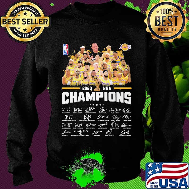 Los angeles lakers nba finals champions thank for the memories signatures s Sweater Los angeles lakers nba finals champions thank for the memories signatures s Sweater