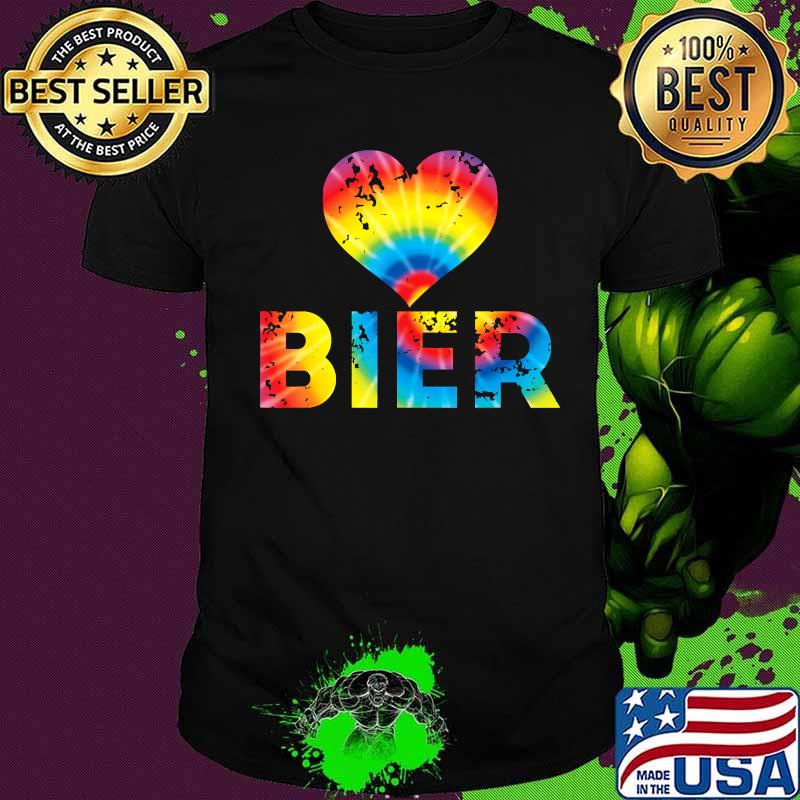 Love german bier mug germany tie dye oktoberfest shirt