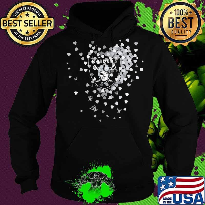 Love las vegas raiders logo hearts s Hoodie Love las vegas raiders logo hearts s Hoodie