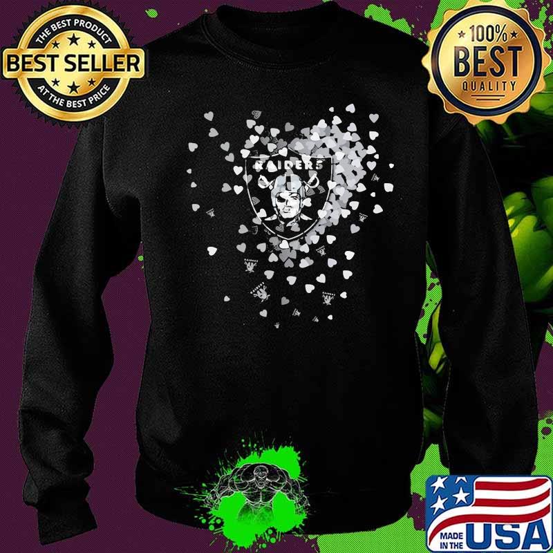 Love las vegas raiders logo hearts s Sweater Love las vegas raiders logo hearts s Sweater