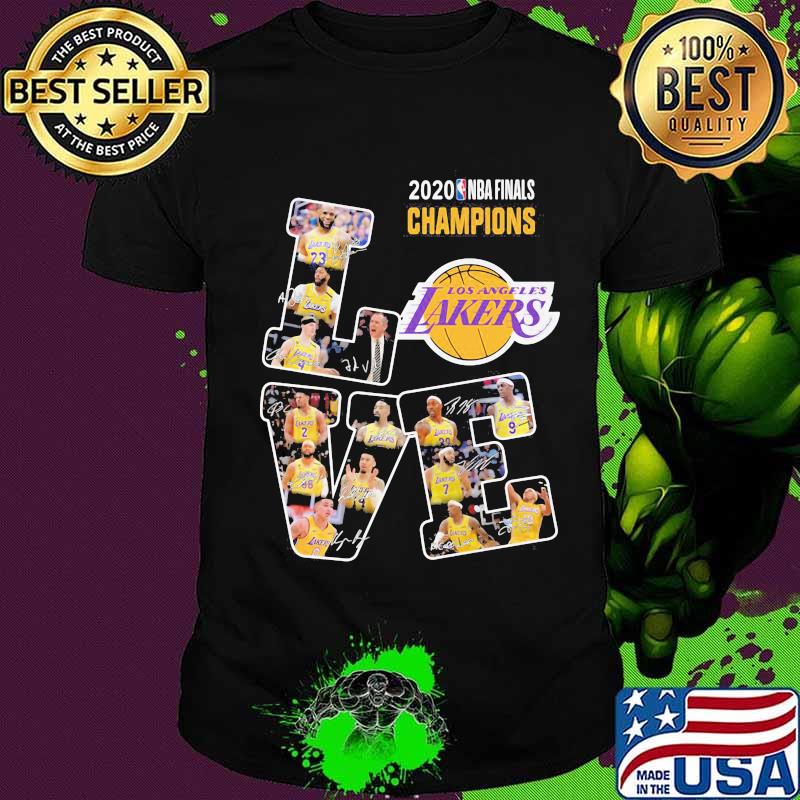 Love los angeles lakers 2020 nba finals champions shirt