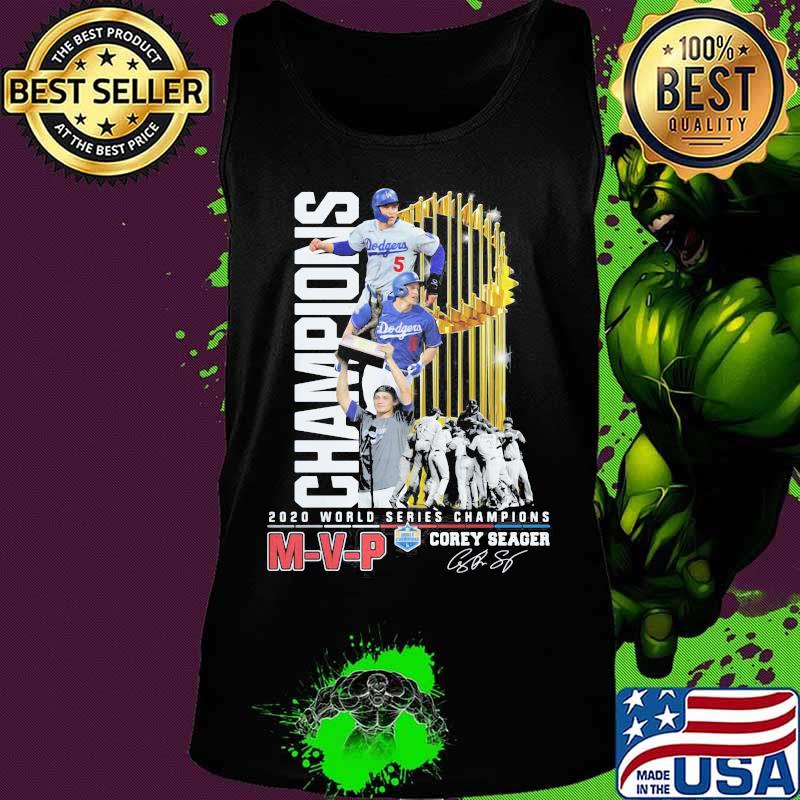 M-V-P 2020 world series champions los angeles dodgers corey seager cup signature s Tank top M-V-P 2020 world series champions los angeles dodgers corey seager cup signature s Tank top