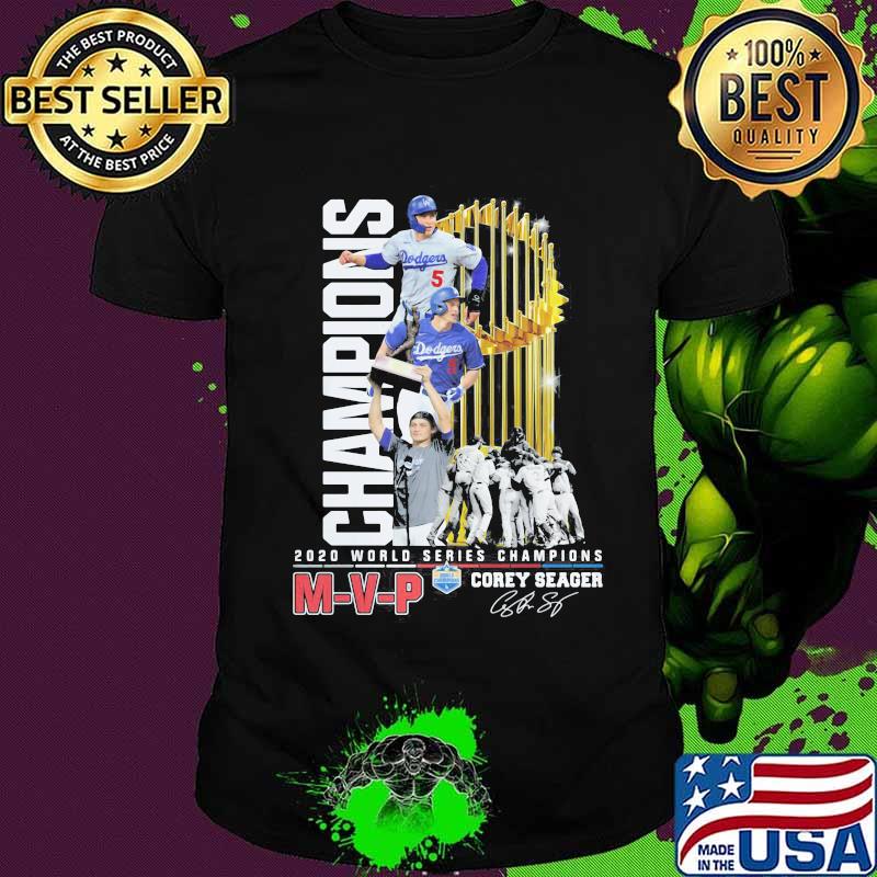 M-V-P 2020 world series champions los angeles dodgers corey seager cup signature shirt M-V-P 2020 world series champions los angeles dodgers corey seager cup signature shirt