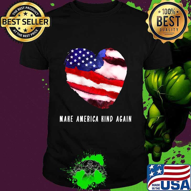 Make America Kind Again American flag T-Shirt