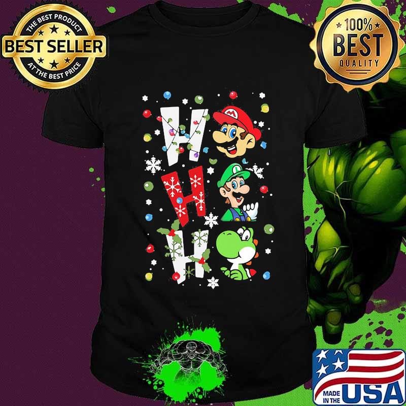 Mario ho ho ho merry christmas shirt