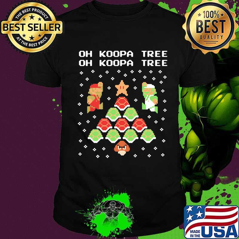 Mario oh koopa tree ugly merry christmas shirt