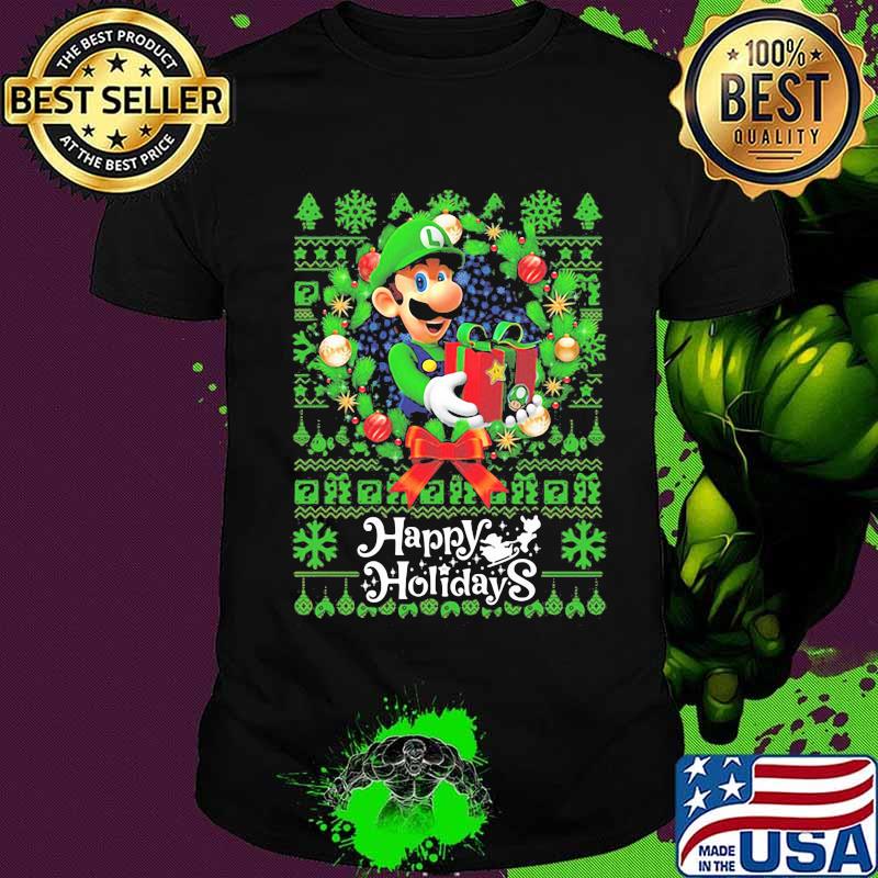 Mario ugly merry christmas happy holidays shirt