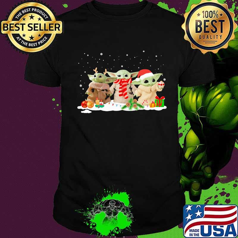 Merry christmas baby yoda shirt