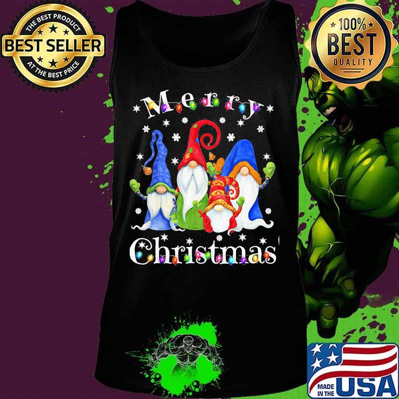 Merry christmas gnomes snow lights s Tank top Merry christmas gnomes snow lights s Tank top