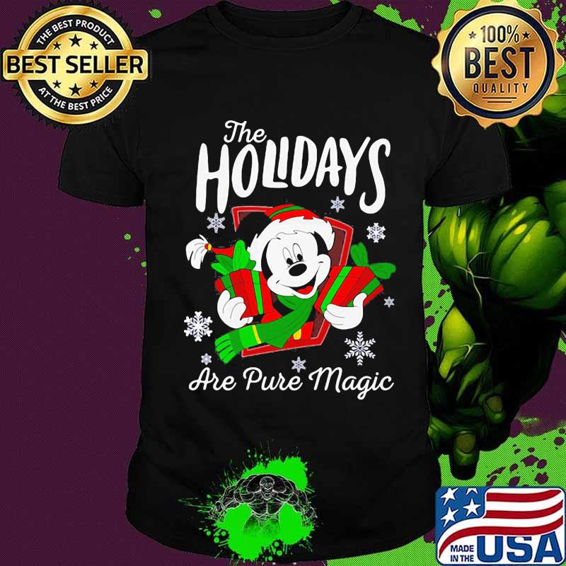 Merry christmas mickey mouse the holidays are pure magic shirt