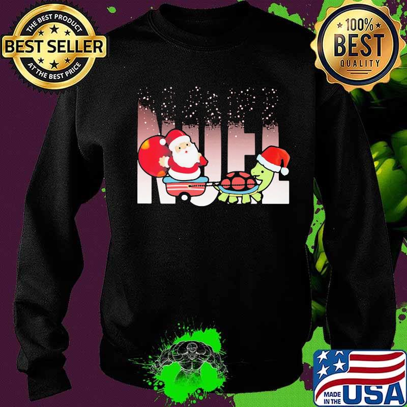 Merry christmas santa claus riding turtle s Sweater Merry christmas santa claus riding turtle s Sweater