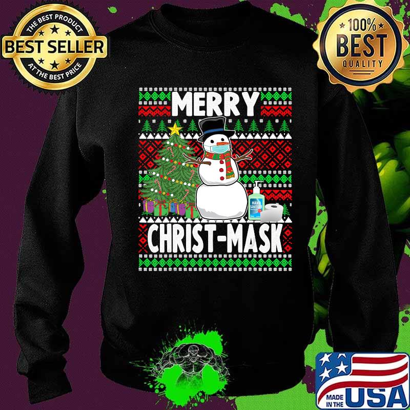 Merry christmas snowman wearing mask covid 19 s Sweater Merry christmas snowman wearing mask covid 19 s Sweater