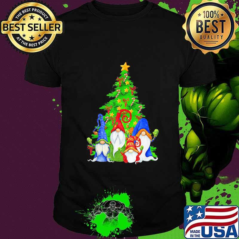 Merry christmas tree gnomes shirt