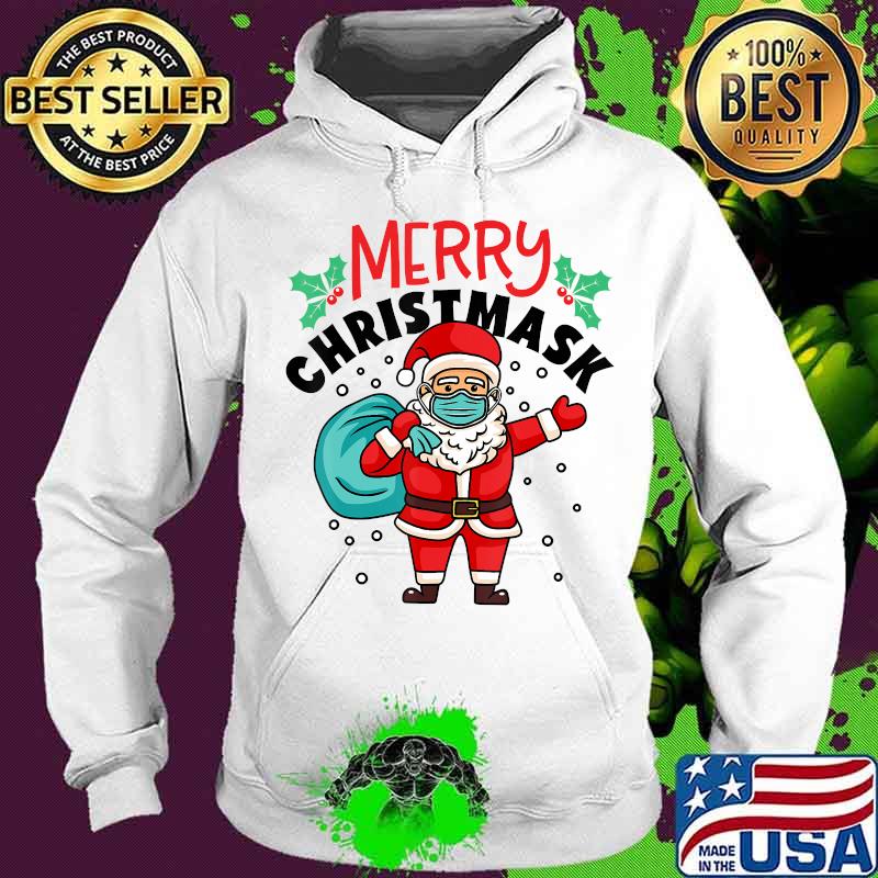 Merry christmask xmas santa claus wear mask s Hoodie Merry christmask xmas santa claus wear mask s Hoodie