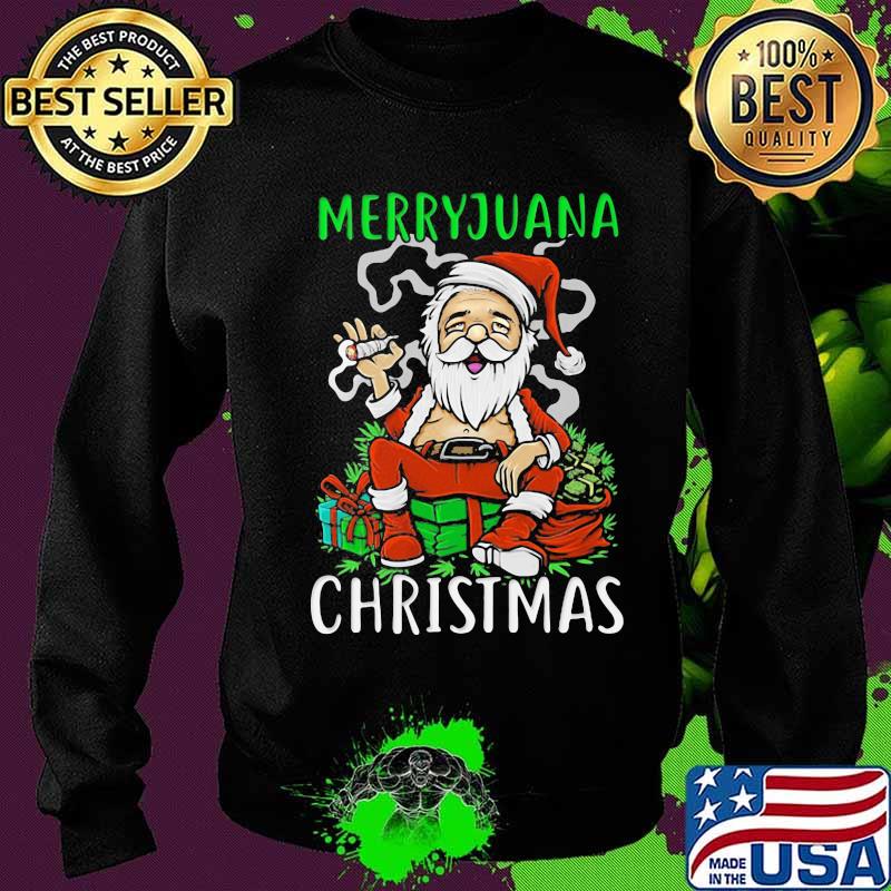 Merryjuana christmas santa smoking s Sweater Merryjuana christmas santa smoking s Sweater