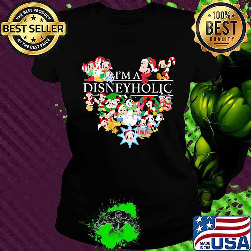 Mickey mouse i'm a disney aholic s Ladies tee Mickey mouse i'm a disney aholic s Ladies tee