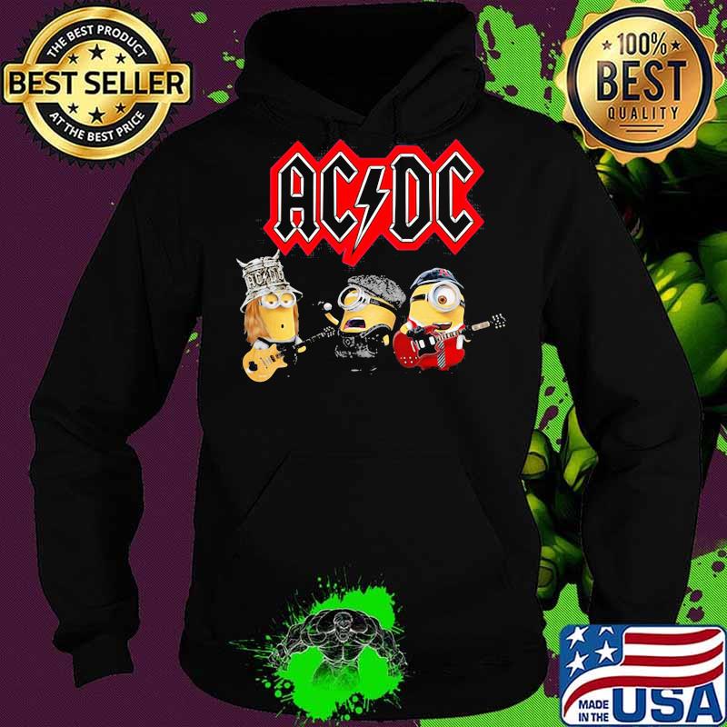 Minions acdc band playing guitars s Hoodie Minions acdc band playing guitars s Hoodie