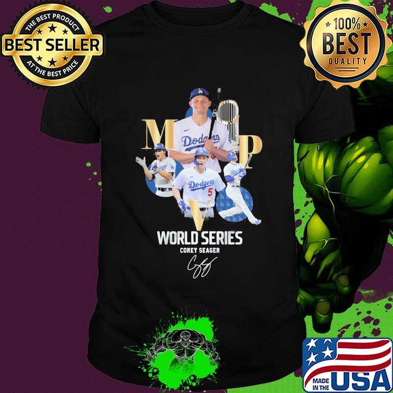 MPV los angeles dodgers world series corey seager signature shirt
