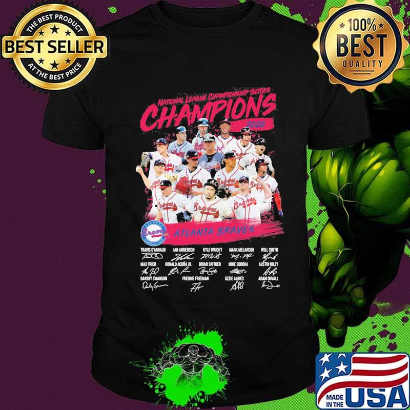 National league championship series champions 2020 atlanta braves signatures shirt