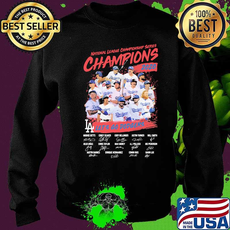 National league championship series champions 2020 let's go dodgers signatures s Sweater National league championship series champions 2020 let's go dodgers signatures s Sweater