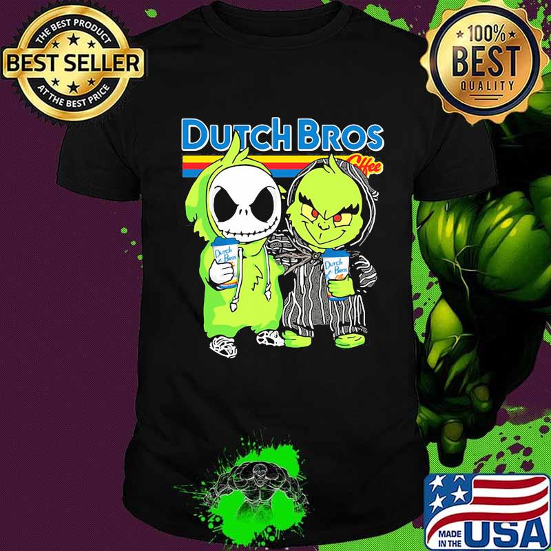 Nightmare and Grinch Dutch Bros Coffee shirt