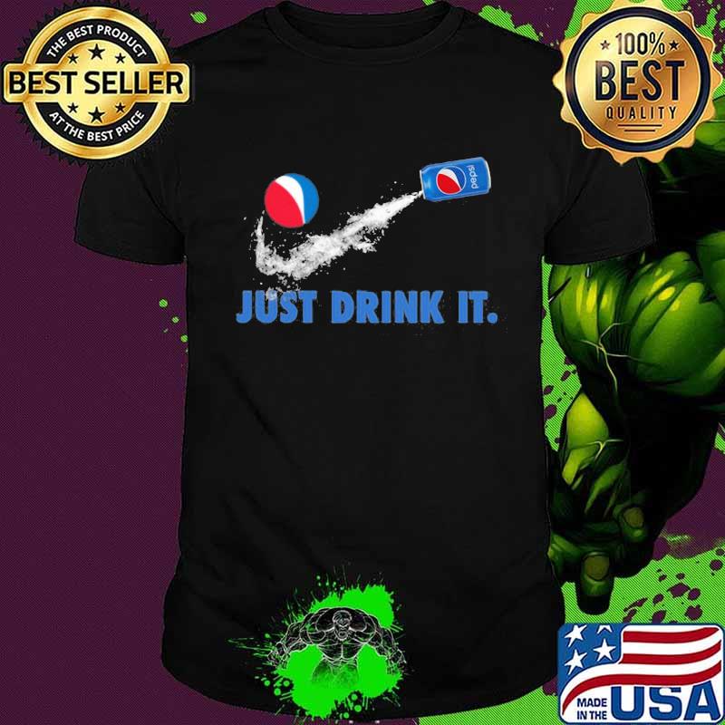 Nike logo just drink it pepsi shirt