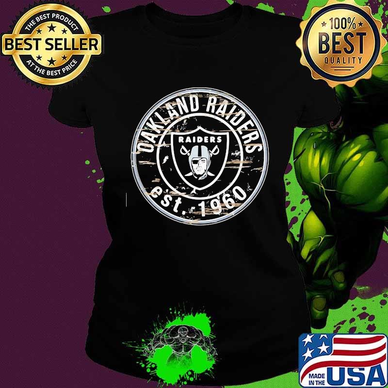 Oakland raiders est 1960 logo s Ladies tee Oakland raiders est 1960 logo s Ladies tee