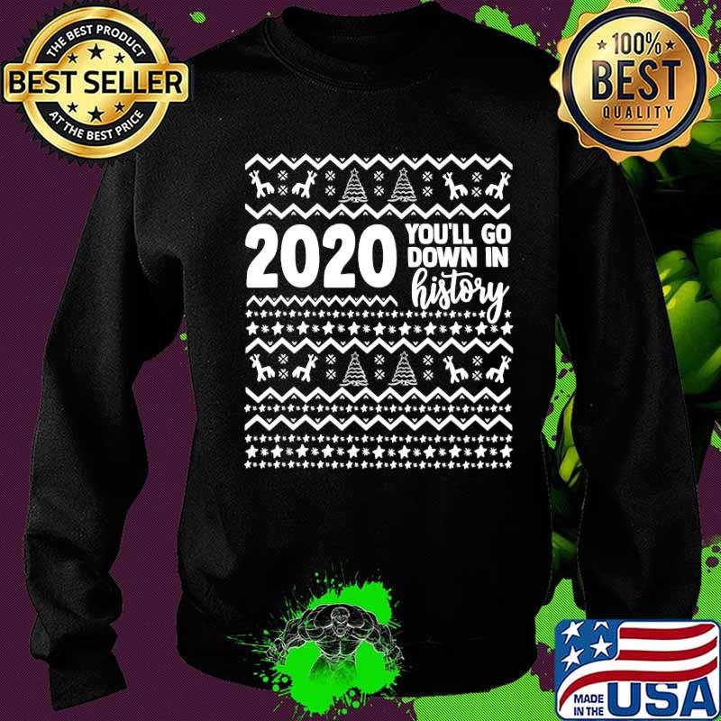 Official 2020 you'll go down in history year christmas s Sweater Official 2020 you'll go down in history year christmas s Sweater
