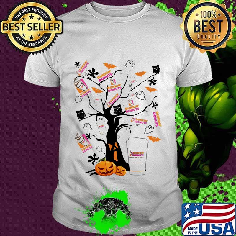 Official arvore drink dunkin pumpkin halloween shirt