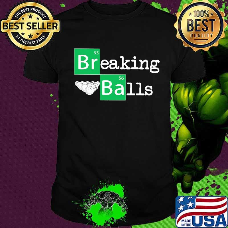 Official breaking balls billiard shirt