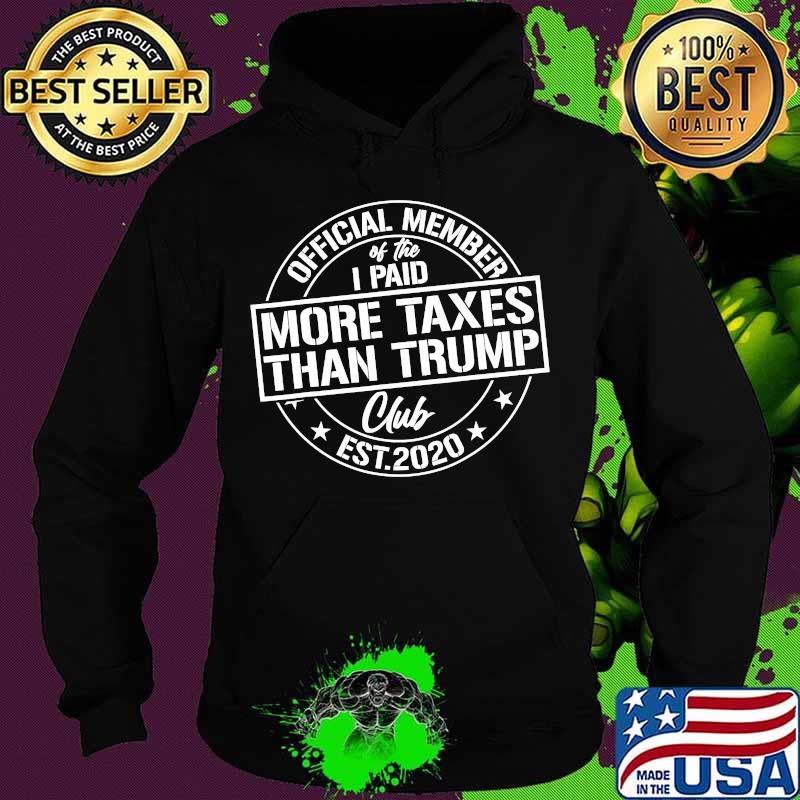 Official member of the I paid more taxes than Trump club est 2020 s Hoodie Official member of the I paid more taxes than Trump club est 2020 s Hoodie