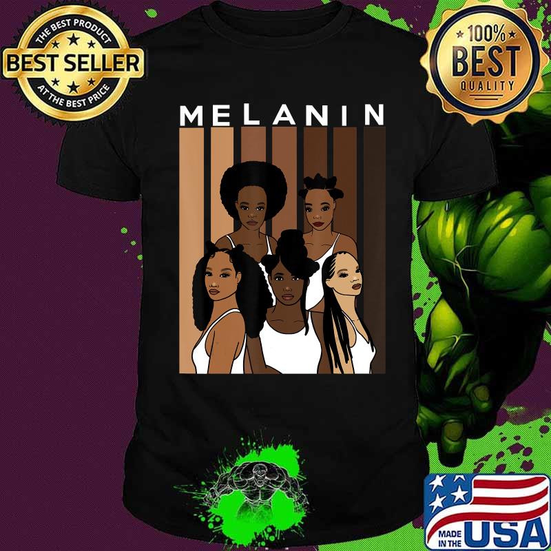 Oheneba Melanin Shades Women Black Queen Afro Pride Gift T-Shirt