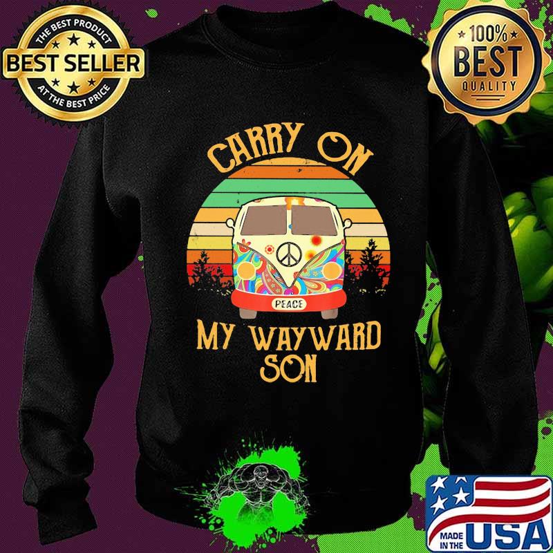 Peace bus carry on my wayward son vintage retro s Sweater Peace bus carry on my wayward son vintage retro s Sweater
