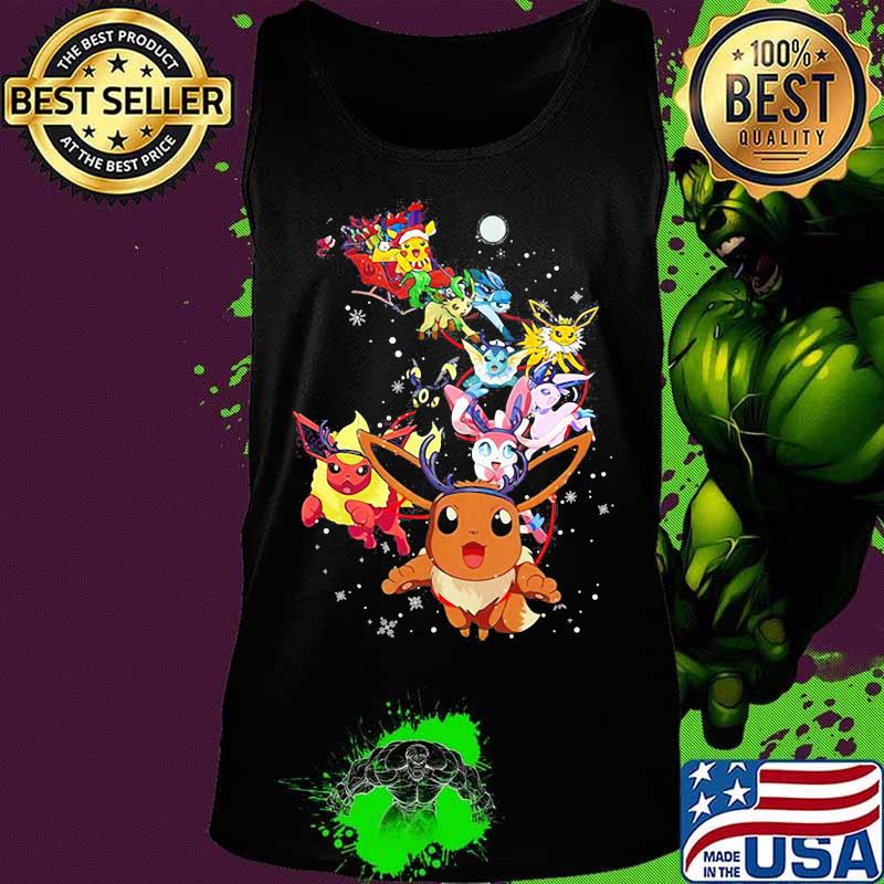 Pikachu cartoon merry christmas s Tank top Pikachu cartoon merry christmas s Tank top