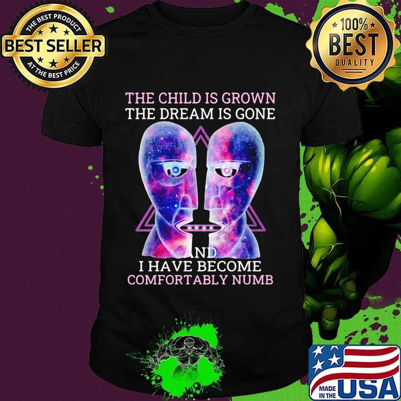 Pink floyd band the child is grown the dream is gone and i have become comfortably numb shirt