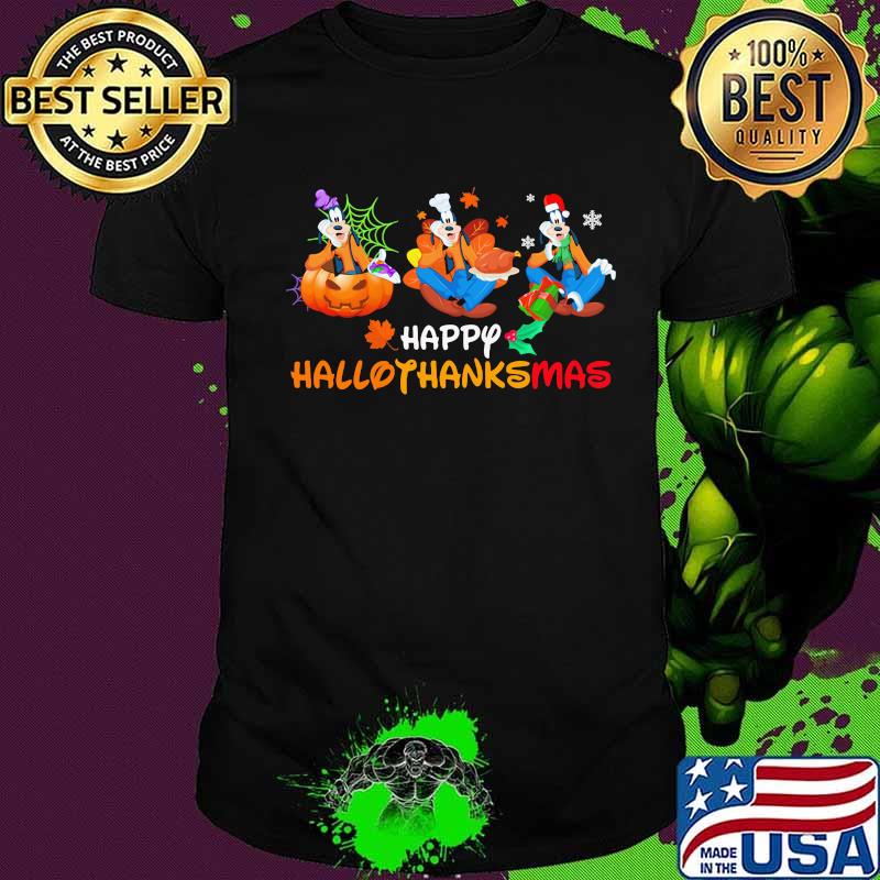 Pluto happy hallothanksmas halloween thanksgiving christmas shirt Pluto happy hallothanksmas halloween thanksgiving christmas shirt