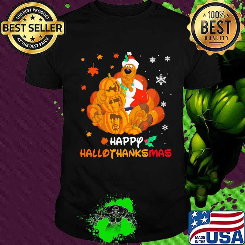Pluto happy hallothanksmas halloween thanksgiving christmas shirt