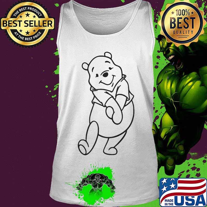 Pooh bear cartoon art s Tank top Pooh bear cartoon art s Tank top