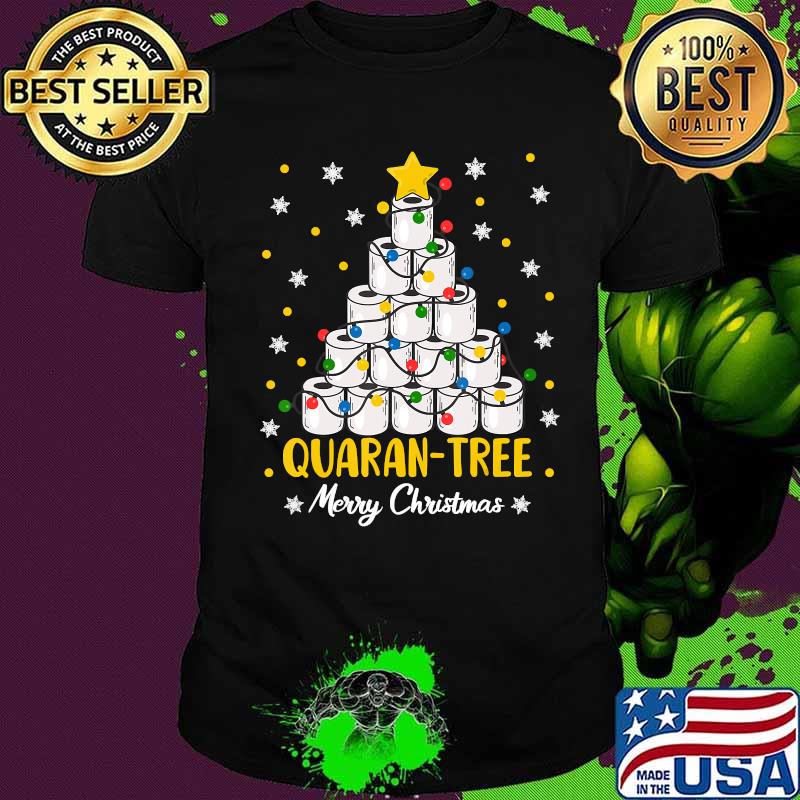 Quaran tree christmas tree xmas shirt