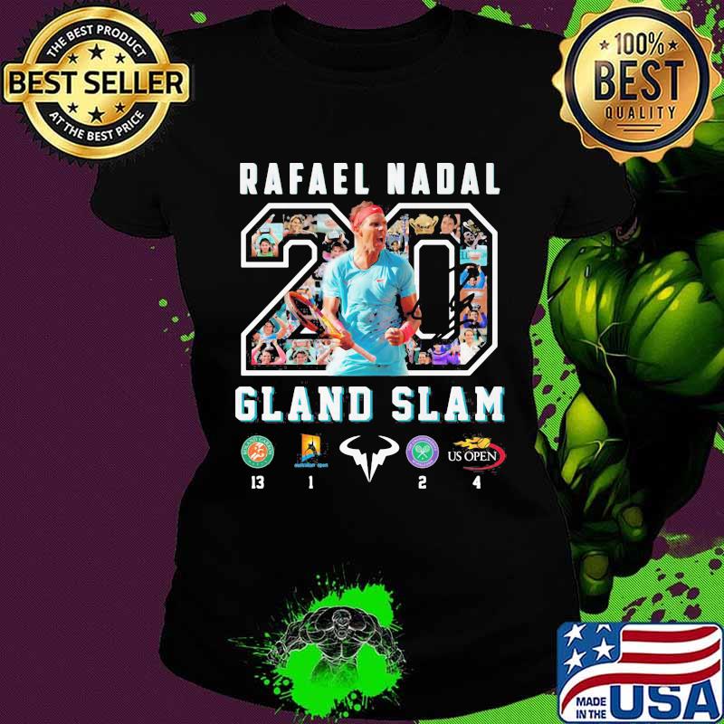 Rafael nadal 20 gland slam badminton s Ladies tee Rafael nadal 20 gland slam badminton s Ladies tee